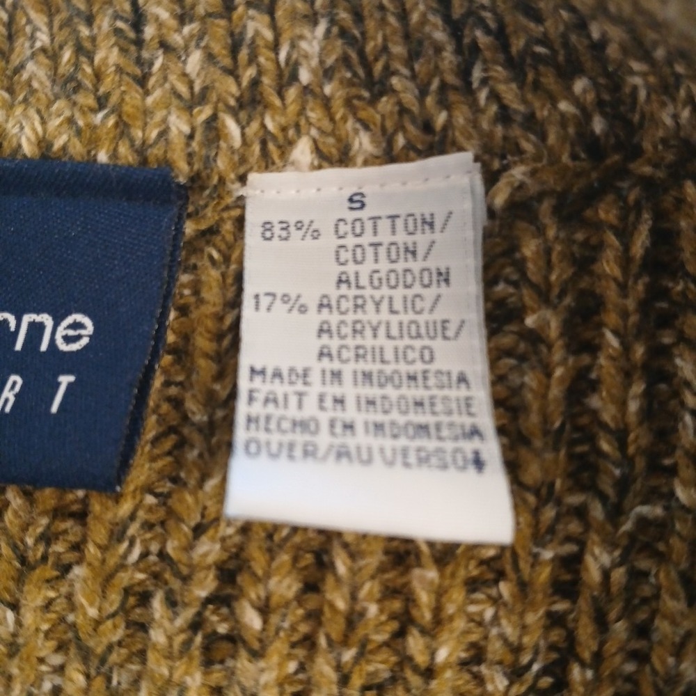 VTG 2‎ tone Liz Claiborne Sport Green Tan Women's Sweater S Jacket front zip - Picture 3 of 9